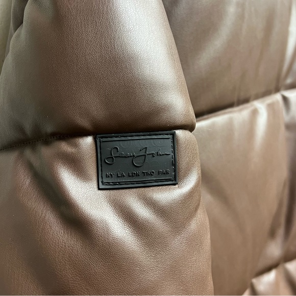 Sean John - Faux-Leather Puffer Jacket - Brown - Men’s Size XL - New - Picture 6 of 7